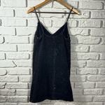 DO+BE  Velvet Sequin Matte Black Dress Size Small Photo 5