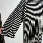 ZARA NWT  100% Wool Striped Midi Dress‎ Black/White Size Small Photo 3