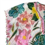 Z & L Europe Boho Hibiscus Floral Pom Cover up Dress Cotton OS Festival Beach Pink Size undefined Photo 2