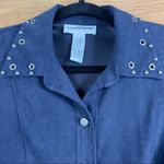 Sag Harbor  Size 8 Navy Blue Long Sleeve Jacket with Shoulder Pads Photo 3