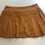 Calia by Carrie Calia Women's 14" Side Pleat Court Skort in Golden Warmth size XL NWT Photo 1
