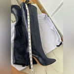 Veronica Beard  Wyn Snake-Embossed Leather Boots size 6.5 Photo 8