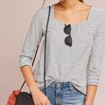Anthropologie Maeve Kenley Top Black and White XS Photo 0
