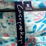 Casey Key Blue & Pink Paisley Boat Neck Sheer 3/4 Sleeve T Photo 5