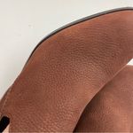 Lucky Brand Booties Vienna Leather Stacked Heels Pull On Comfort Cognac Brown Photo 12