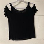 Rock & Republic  Women’s Black Cut Out Blouse Size Medium Photo 1