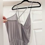 Boohoo NWT Tall Ebony Cross Back Jumpsuit Gray sz 10 Photo 2