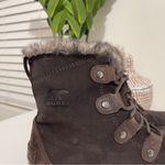Sorel womens EXPLORER JOAN brown leather fur lace up winter waterproof boots 11 Photo 2