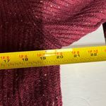 Maurice's vintage L wool blend cardigan burgundy zip front ramie winter preppy Photo 6