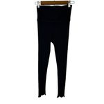 Carbon38 Ribbed 7/8 Legging Size Medium Blue Photo 3