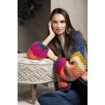 💕SAACHI💕 Mayflower Rainbow Stripe Cardigan ~ Hand Knit Multi Photo 9