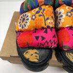 Farm Rio  Mixed Print Floral Puffy Platform Slingback Sandals (8) Photo 8