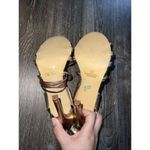 Liliana ‎ Rose Gold  Patent Leather Ankle Strap Zip 4" Heel sz 8.5 S-87 Photo 4