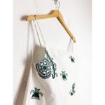 ZARA  Cotton Embroidered Rope Mini Dress Medium Shift Oversized Boxy 6895/058 Photo 6