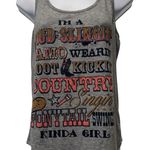 Graphic RANSOM Tank Top Size M Country Western Concert Coastal Cowgirl Fun Gray Size M Photo 0