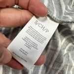 CAbi  Stripe Easy Tank Midi Shirt Dress Sleeveless Stretch Ruched Gray White S Photo 8