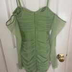 Oh Polly Green Long Sleeve Dress Photo 3