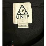 Unif ‘Forget Paradise’ Pullover Crewneck Sweatshirt - Size Large - Black & White Photo 2