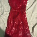 Windsor  Homecoming Dress Red Sequins Photo 0
