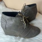 Toms Desert Metallic Wedge Bootie Size 7.5 Photo 0