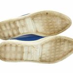 Seychelles Blue Leather Cutout Slip-On Sneakers Size 9.5 Laser Cut Loafer Shoe Photo 8