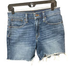 J. Crew Factory High Rise Denim Shorts Womens Sz 27 Distressed
Cutoff Blue Jean Photo 0