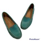 Naturalizer  Hanover Turquoise Leather Slip On Boat Shoes Photo 0