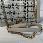 Badgley Mischka  Crossbody with Frame & Wool on Cover  Off White NWT Photo 5