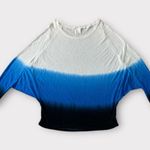 Spellbound Collection Ombré Scoopneck Shrug Blouse Size Medium #218 Blue Photo 0