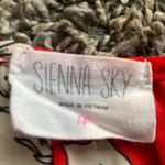 Sienna Sky Red Floral Tie-Waist Blouse Photo 7