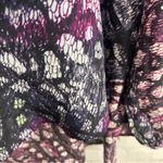 Hunter Bell  Blouse ladies Small colorful asymmetric silk hi/lo artsy Photo 3