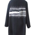 MARLA WYNNE WOOL BLEND EMBROIDERY TOPPER LONG SLEEVE COAT SIZE M Size M Photo 1