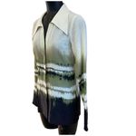 Bec & Bridge NEW  Longline Riptide Green Ombre Silk Top Size Small Photo 2