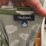 Modcloth  Green Short Sleeve T-Shirt with Floral Print Photo 4