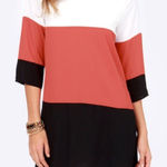 Lulus Citrus Grove Brick shift dress Red Photo 0