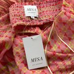 MISA Los Angeles Misa Los Angeles Dalia Cutout Chiffon Maxi Dress Septima Geo Pink Medium NWT Photo 9