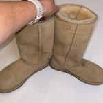 UGG  Australia Classic Tall Women’s Boots Leather Sheepskin EUC Sz W6 Warm Comfy Photo 0
