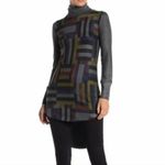 Go Couture  Tunic Top Women Small Gray Turtleneck Long Sleeve Casual Asymmetrical Photo 1