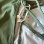 Cupshe  Sage Green The Man Halter One Piece Size Medium NWT Photo 6