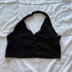 Derek Heart Vintage 90s Y2K  Halter Top Womens Size Large Black Summer Beach Photo 3