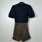 We Wore What Revolve  Black and Ditsy Daisy Romper Size XS Photo 2