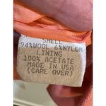 Neiman Marcus Vintage  Double Breasted Wool Blazer‎ Dark Peach Photo 5