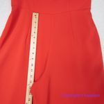 Anthropologie  BHLDN Theia Trinity  jumpsuit red tie strap fitted bodice, size 12 Photo 6
