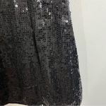 Alice + Olivia NWT Kamryn Black Sequin Cowl Back Mini Dress Size 2 Photo 6