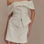 Meshki ALIX IvorySuiting Mini Skort & Suiting Vest Photo 1
