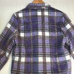 Sky To Moon Women's Shirt Shacket‎ Sz S Purple Plaid Button Down Long Sleeve NEW Photo 7