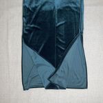 Taylor NWT Dark Emerald Stretch Velvet Maxi Dress Photo 6