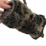 Sondra Roberts Fluffy Fur Bag Mini Leather & Faux Fur Crossbody Bag Brown Photo 7