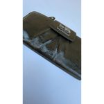 Coach  Wallet Olive Green Patent Leather – Pink Interior, Vintage & Chic Photo 4