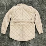 Brave Soul Diamond Quilted Belted Jacket in Stone, Size 8 Photo 3